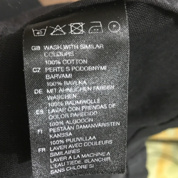 🖤 H&M Military Fitted Black Jean Jacket S/2 - Picture 7 of 7